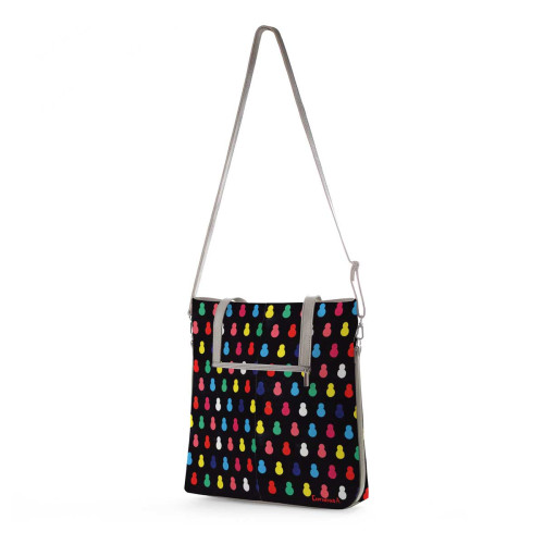 Сумка тоут BAG9 «Черные матрешки»