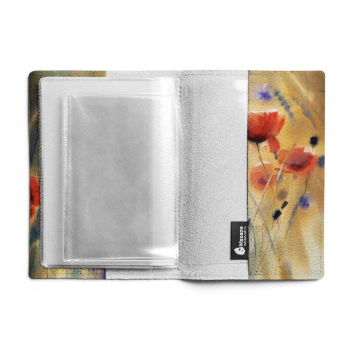 Обложка для автодокументов, AUT1 «Flowers poppies»