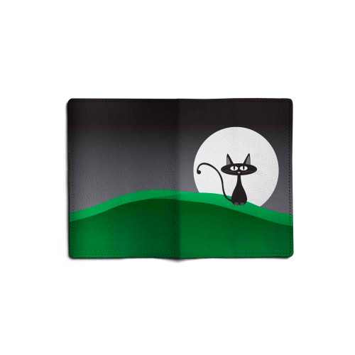 Обложка для паспорта, PAS1 «Кот с луной»