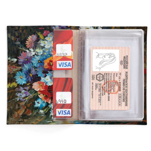 Обложка для автодокументов, AUT2 «Flowers»