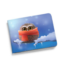 Кошелек мини, PRS2 «Owl in scarf»