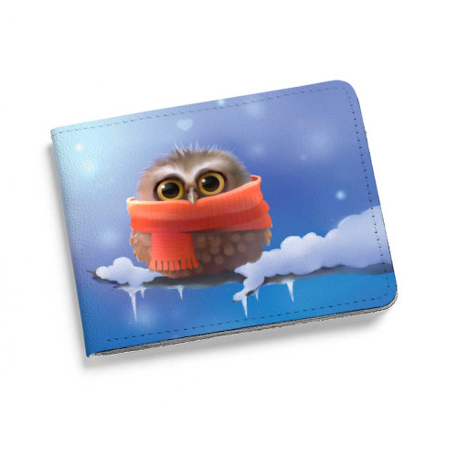 Кошелек мини, PRS2 «Owl in scarf»