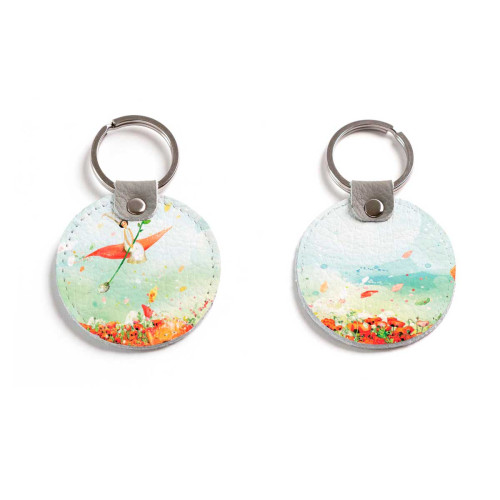 Брелок (Круглый) TRI4 «Маки»