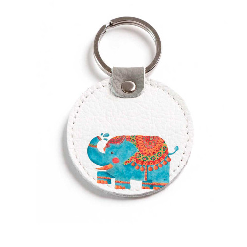 Брелок (Круглый) TRI4 «Blue elephant»