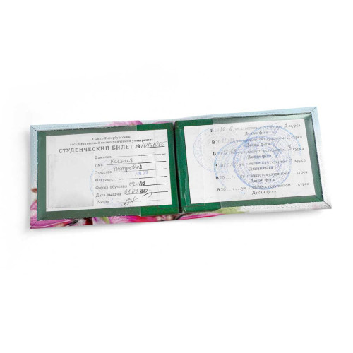 Обложка для студенческого билет STD1 «Бабочки большие»