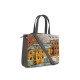 Сумка на руку, BG91 «Дерево и желтый домик ранней весной»
