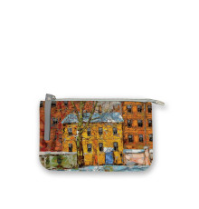 Косметичка, KOS6 «Дерево и желтый домик ранней весной»