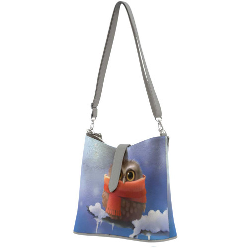 Сумка на плечо BG12 «Owl in scarf»