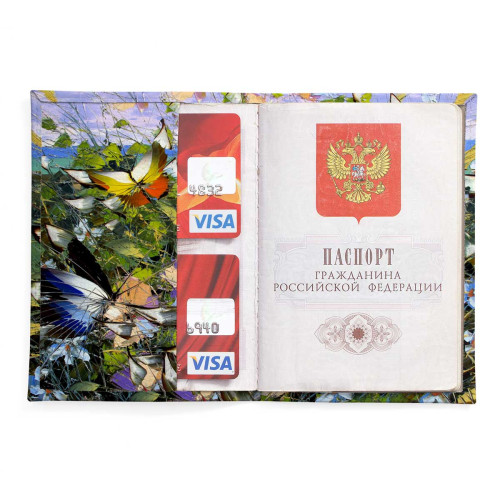 Обложка для паспорта, PAS2 «Бабочки 2»