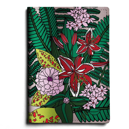 Обложка для автодокументов, AUT1 «Куст лилий»