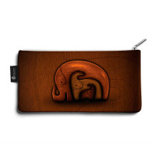 Косметичка small KOS1 «Деревянные слоны»