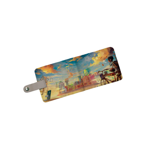 Кошелек мини PRS8 «Мальчик и велосипед»