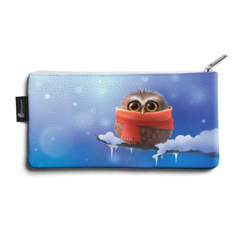 Косметичка small KOS1 «Owl in scarf»