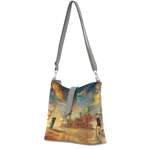 Сумка на плечо BG12 «Мальчик и велосипед»