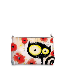 Сумка шолдер, BAG3 «Flower cat»