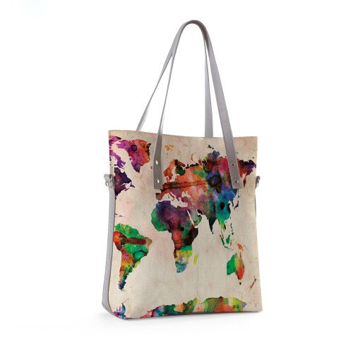 Сумка тоут BAG9 «World map»