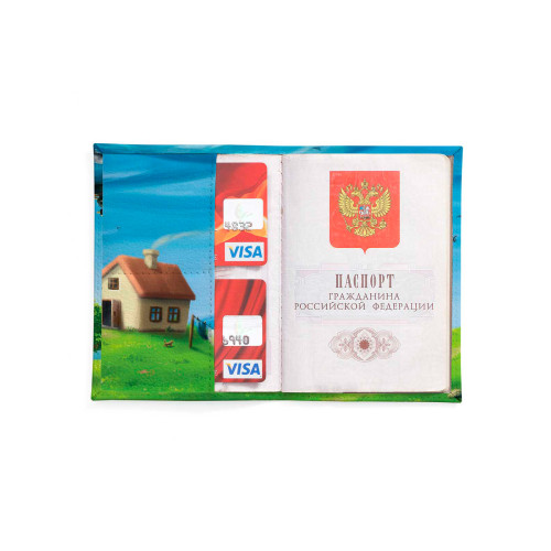 Обложка для автодокументов, AUT2 «Green hills»