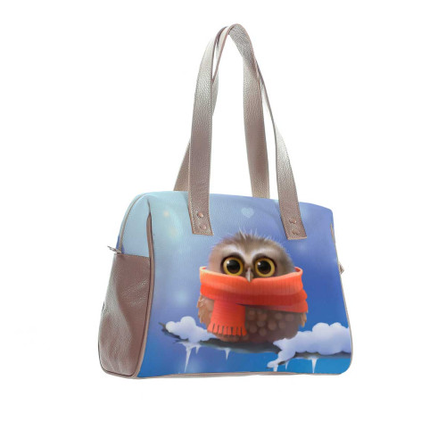 Сумка на плечо BAG5 «Owl in scarf»
