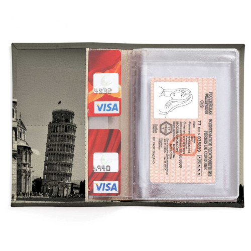 Обложка для автодокументов, AUT2 «Пизанская башня 2»