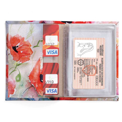 Обложка для автодокументов, AUT2 «Maki akvarel»