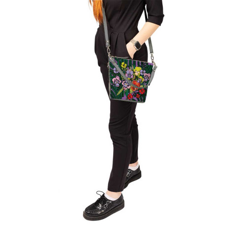 Сумка кросс-боди BAG8 «Анютины глазки»