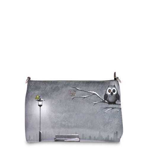 Сумка шолдер, BAG3 «Owl & bird»