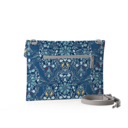 Клатч, кросс-боди KHL4 «Мозаика голубая»