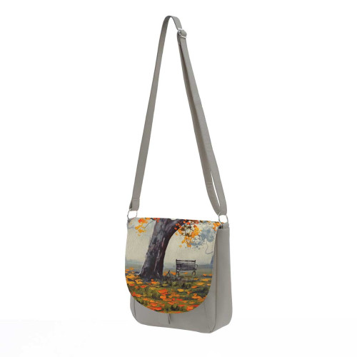 Сумка кросс-боди BG10 «Autumn bench»