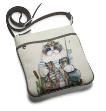 Сумка планшет BAG 1 «Кот-рыбак 2»