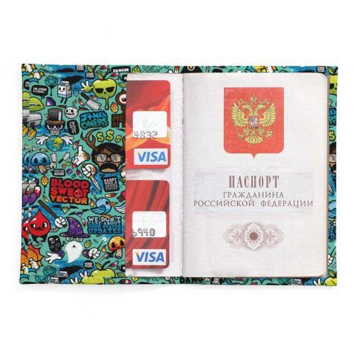 Обложка для паспорта, PAS2 «Colored drawings»