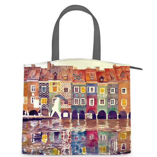 Сумка на руку, BG91 «The city watercolor»