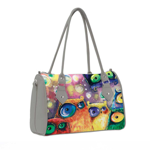 Сумка на руку BG13 «Many owls»