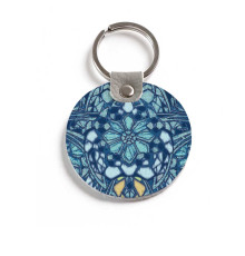 Брелок (Круглый) TRI4 «Мозаика голубая»