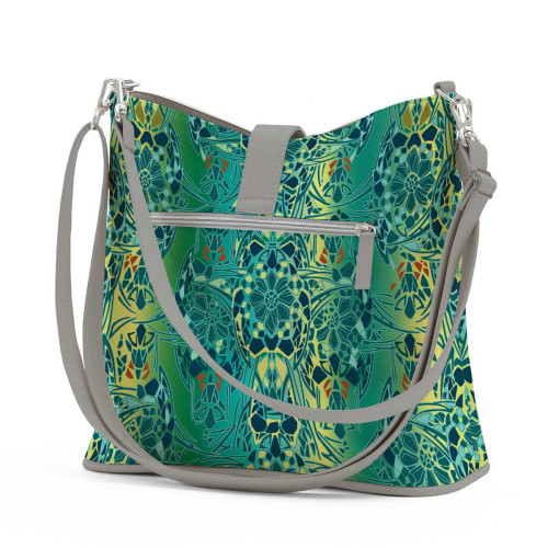 Сумка на плечо BG12 «Мозаика оливковая»