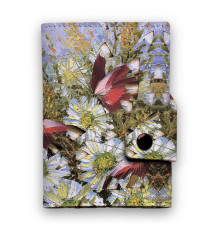 Кошелек мини, кардхолдер, PR24 «Бабочки и цветы»