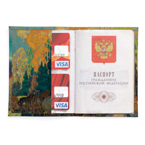 Обложка для паспорта, PAS2 «Autumn Hillside»