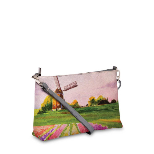 Сумка шолдер, BAG3 «Поля тюльпанов Голландия»