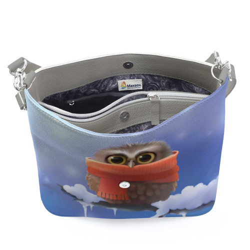 Сумка на плечо BG12 «Owl in scarf»