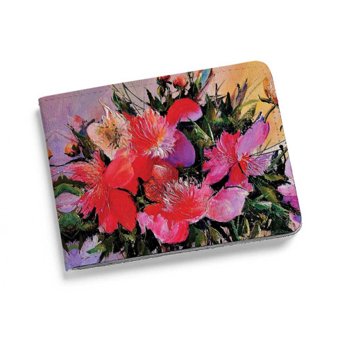 Кошелек мини, PRS2 «Пионы на розовом»