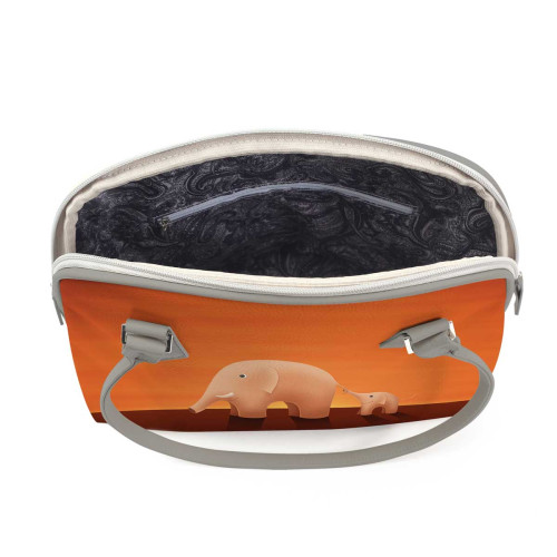 Сумка на плечо BG11 «Слоны оранжевые»