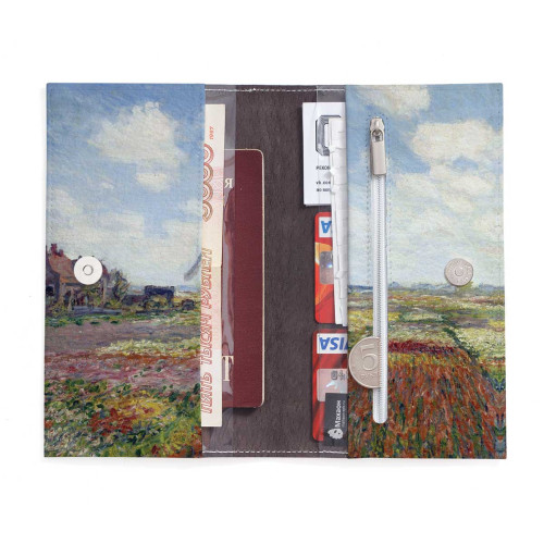 Портмоне PRS3 «Claude Monet Tulip Field and windmill»