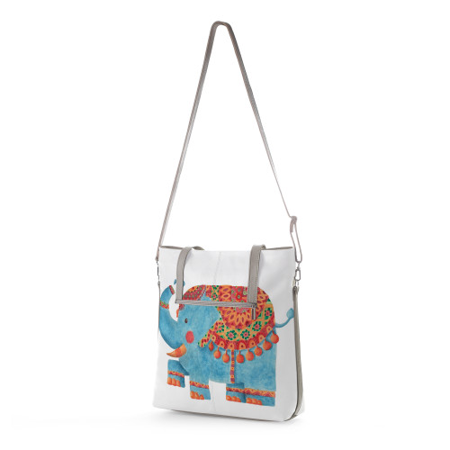Сумка тоут BAG9 «Blue elephant»