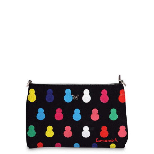 Сумка шолдер, BAG3 «Черные матрешки»