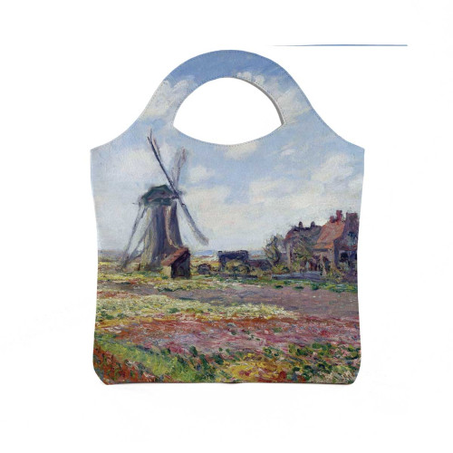 Сумка тоут BAG4 «Claude Monet Tulip Field and windmill»