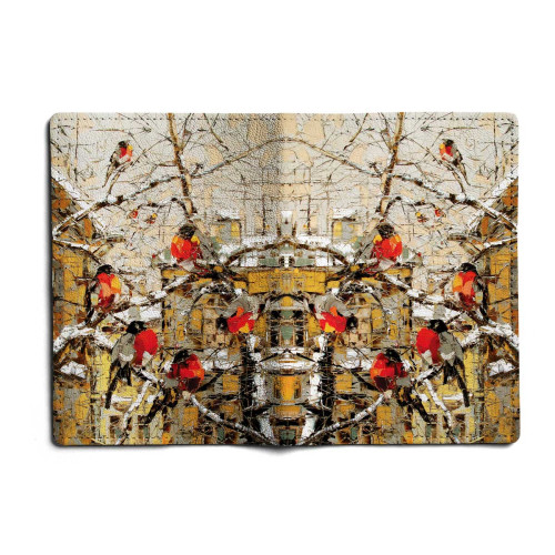 Обложка для паспорта, PAS1 «Снегири»