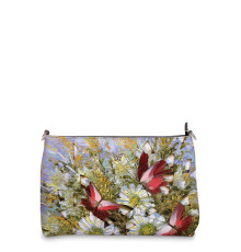 Сумка шолдер, BAG3 «Бабочки и цветы»
