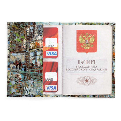 Обложка для паспорта, PAS2 «Белые ночи на петербургской улице»