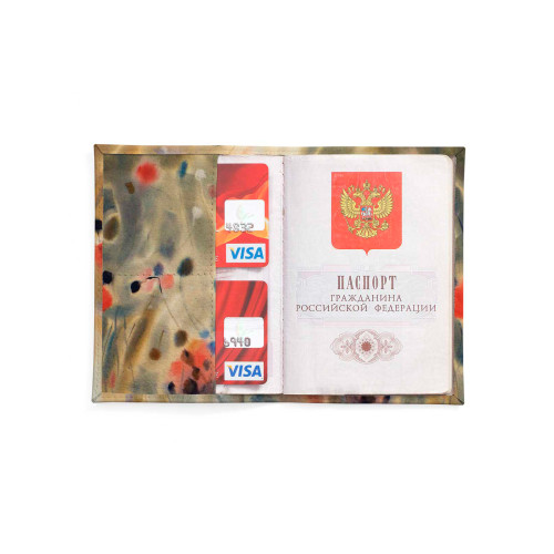 Обложка для автодокументов, AUT2 «Flowers poppies»