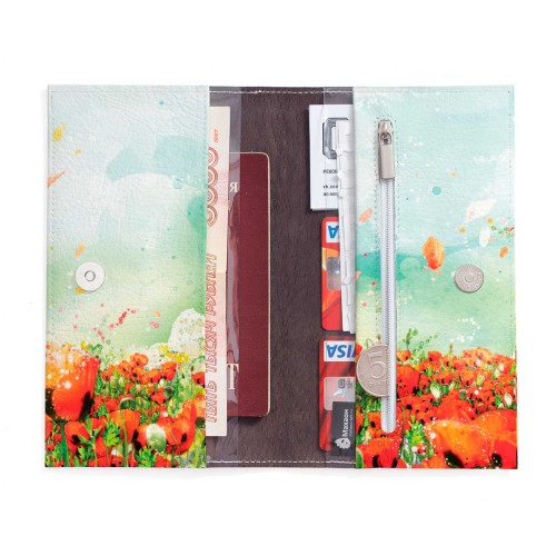 Портмоне PRS3 «Маки»