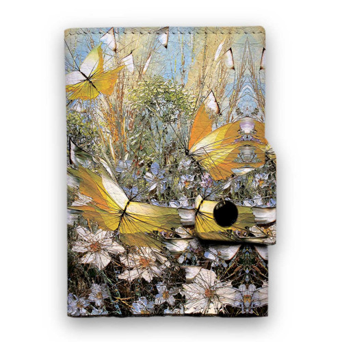 Кошелек мини, кардхолдер, PR24 «Полет над цветами и травами»